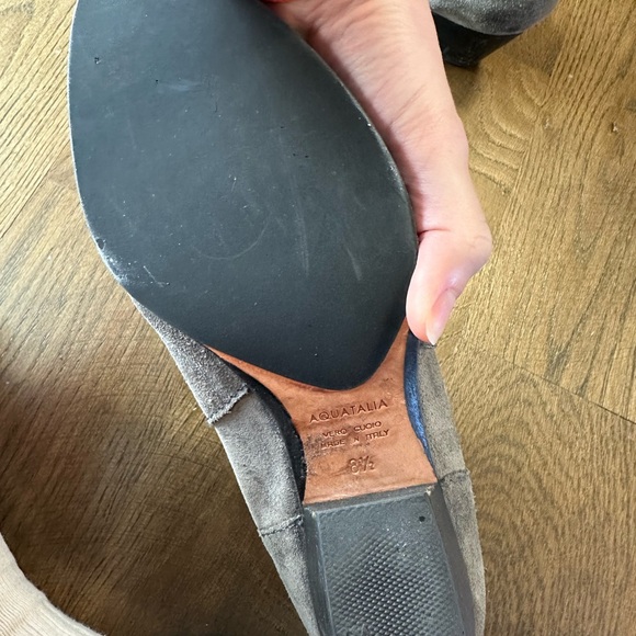 Aquatalia grey and black suede booties- good condition. Size 8.5 - Picture 2 of 4